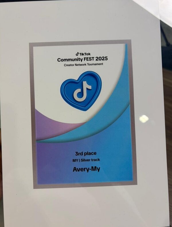 TikTok Community FEST 3rd Place MY